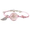 Four-Leaf Clover Dried Flower Ceramic Bracelet - Original Feminine Braided Design