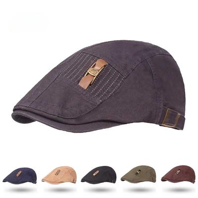 Cotton Beret Men and Women Duck Tongue Cap Hat Literary Youth Forward Cap Male Hat