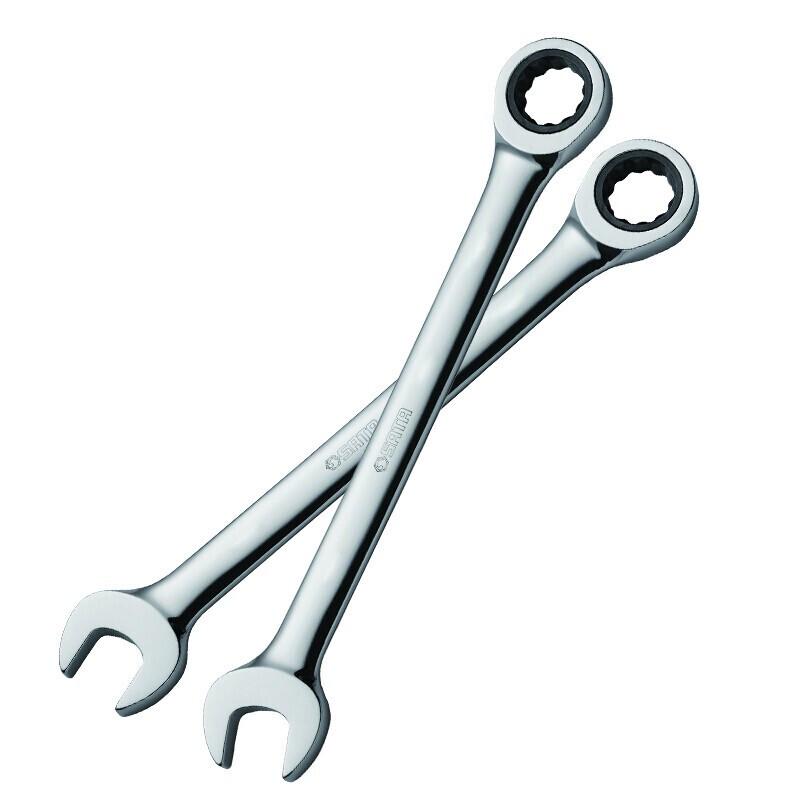 SATA Fully Polished Ratchet Combination Wrench
