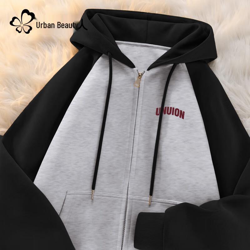 

Women s Loose Fit Hooded Zip-Up Sweatshirt 2XL
