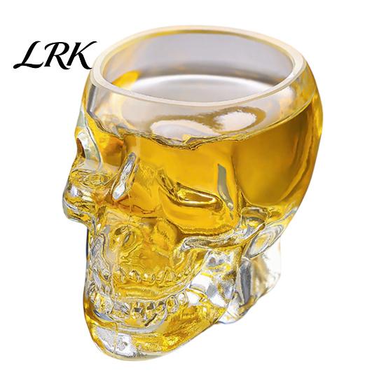 Bottiglia in Vetro Borosilicato Ispessito Decanter a Forma di Teschio, Whiskey Gotico 3D con Tappo in Sughero Tappo Regalo Unico, Dispenser Liquori Novità per la Casa