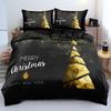 3D Merry Christmas Duvet Cover Set And Pillowcase(s) King/Queen/Double Quilt Covers Set 3D Bedding Sets Queen Size 2/3pcs