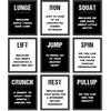 97 Decor Workout Posters for Home Gym Decor - Gym Posters Motivational Quotes Wall Art Prints, Black White Fitness Exercise Pictures for Men Bedroom