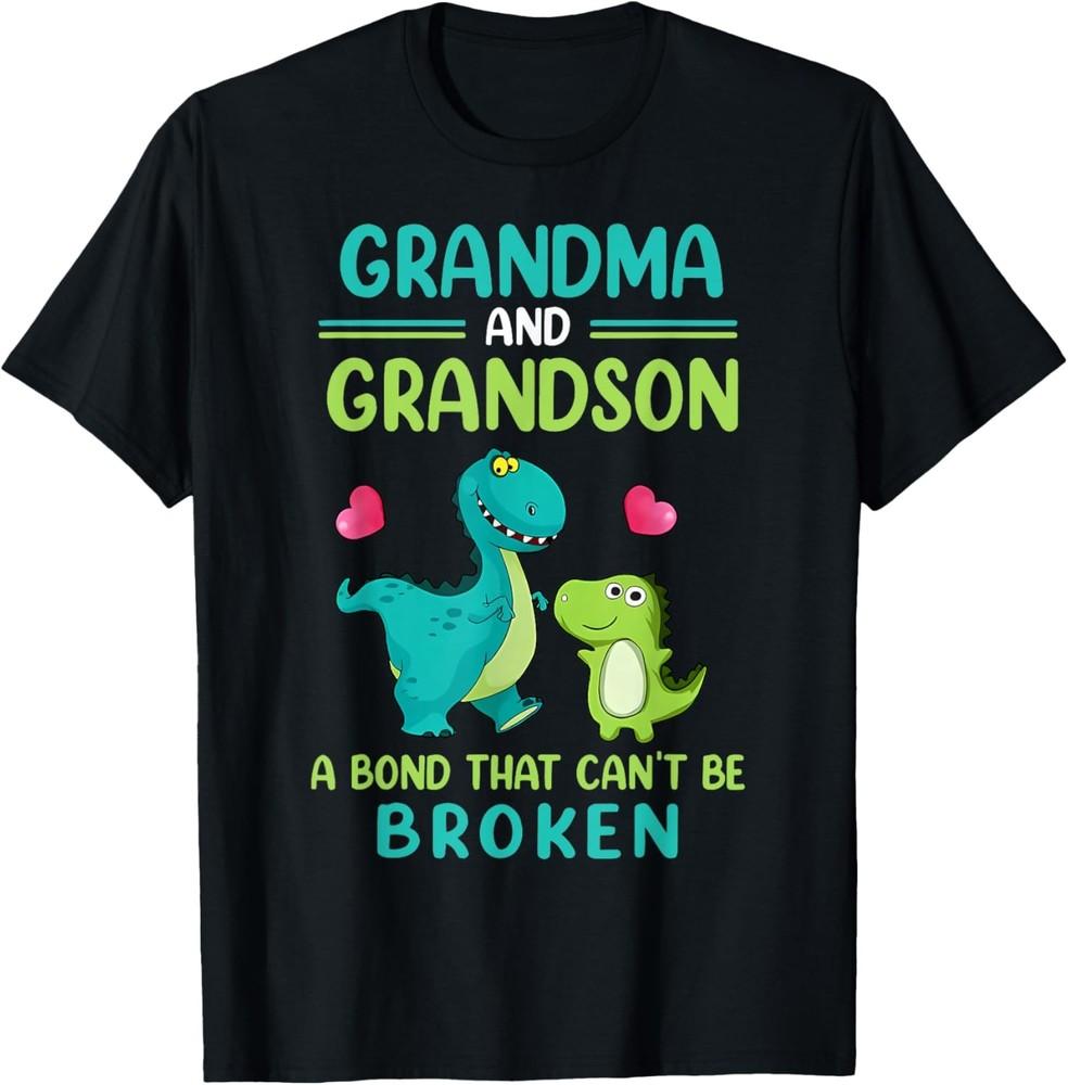 Grandma And Grandson A Bond That Can t Be Broken Dinosaur T-Shirt Unisex T-Shirt M
