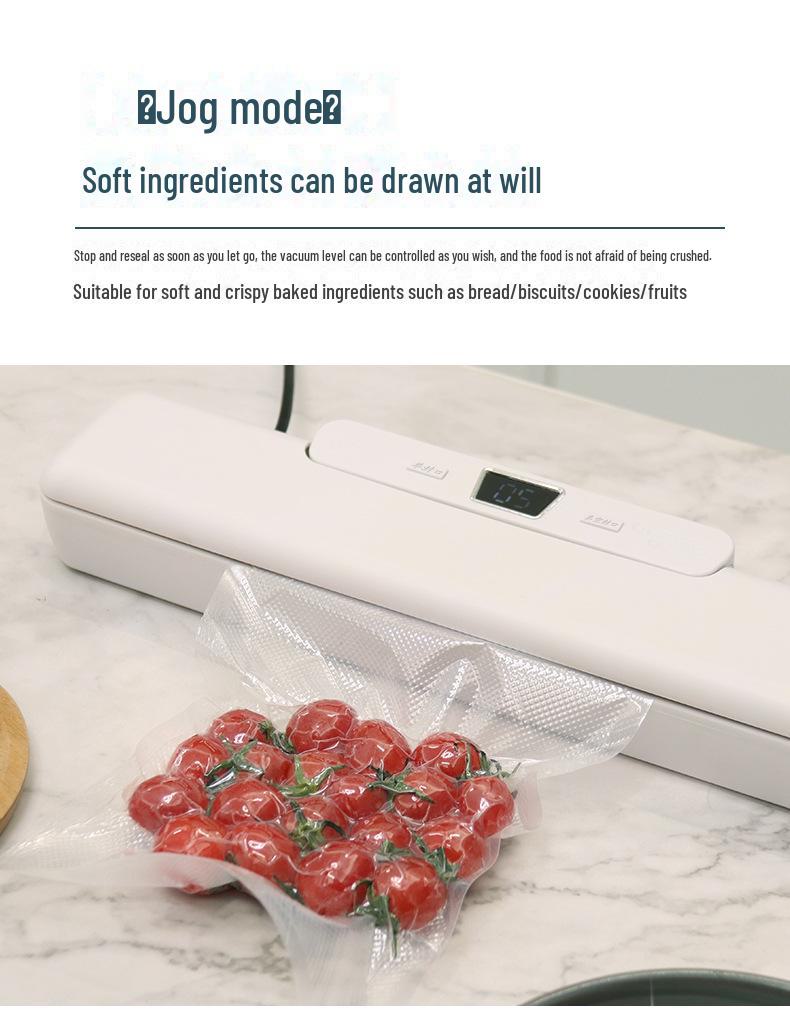 Compact Automatic Vacuum Sealer for Kitchen and Food Packaging