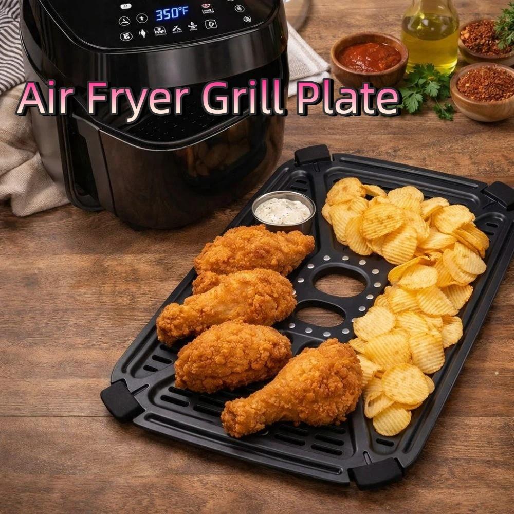 Oil Separator Air Fryer Grill Plate Square Air Fryer Tray Air Fryer Replacement Part  Easy Clean