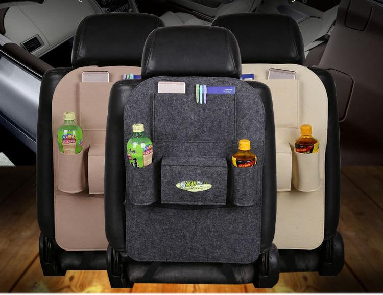 New Light Popular Felt Car Storage Bag 40*56CM Multi-color Car Seat Portable Backpack Easy To Install for Camping and Travel