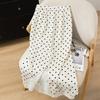 French Elegant Polka Dot A-Line Midi Skirt