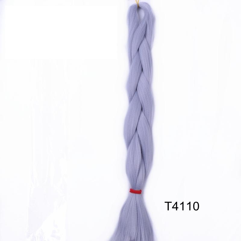 Große Menge auf Lager 24 Zoll 80g Weiche Seidige Synthetische Haarverlängerungen für Häkelzöpfe Haarherstellung Jumbo Braiding Synthetisch