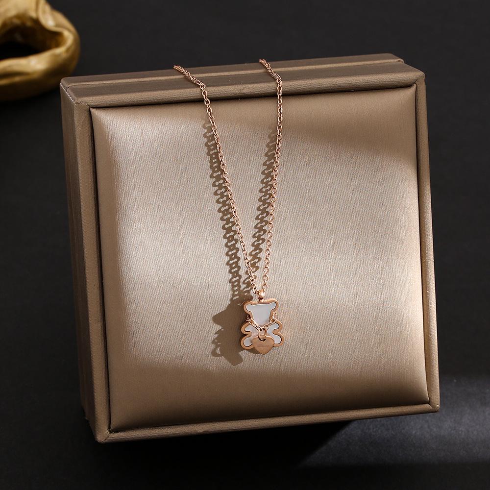 Colier din Oțel Titan Placat cu Aur de 18K, Lanț Claviculă de Înaltă Calitate pentru Femei - Bijuterii care nu se Decolorează