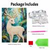 DIY Pearl Art Deer Painting Kit 5D Crystal Rhinestone Embroidery for Bedroom Living Room Wall Decoration Handmade Craft