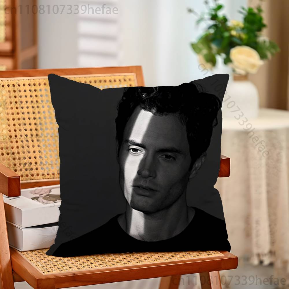 PPenn Badgley Print Polyester Pillow Case for Valentine gift Home Sofa Cushion Cover Decoration Custom