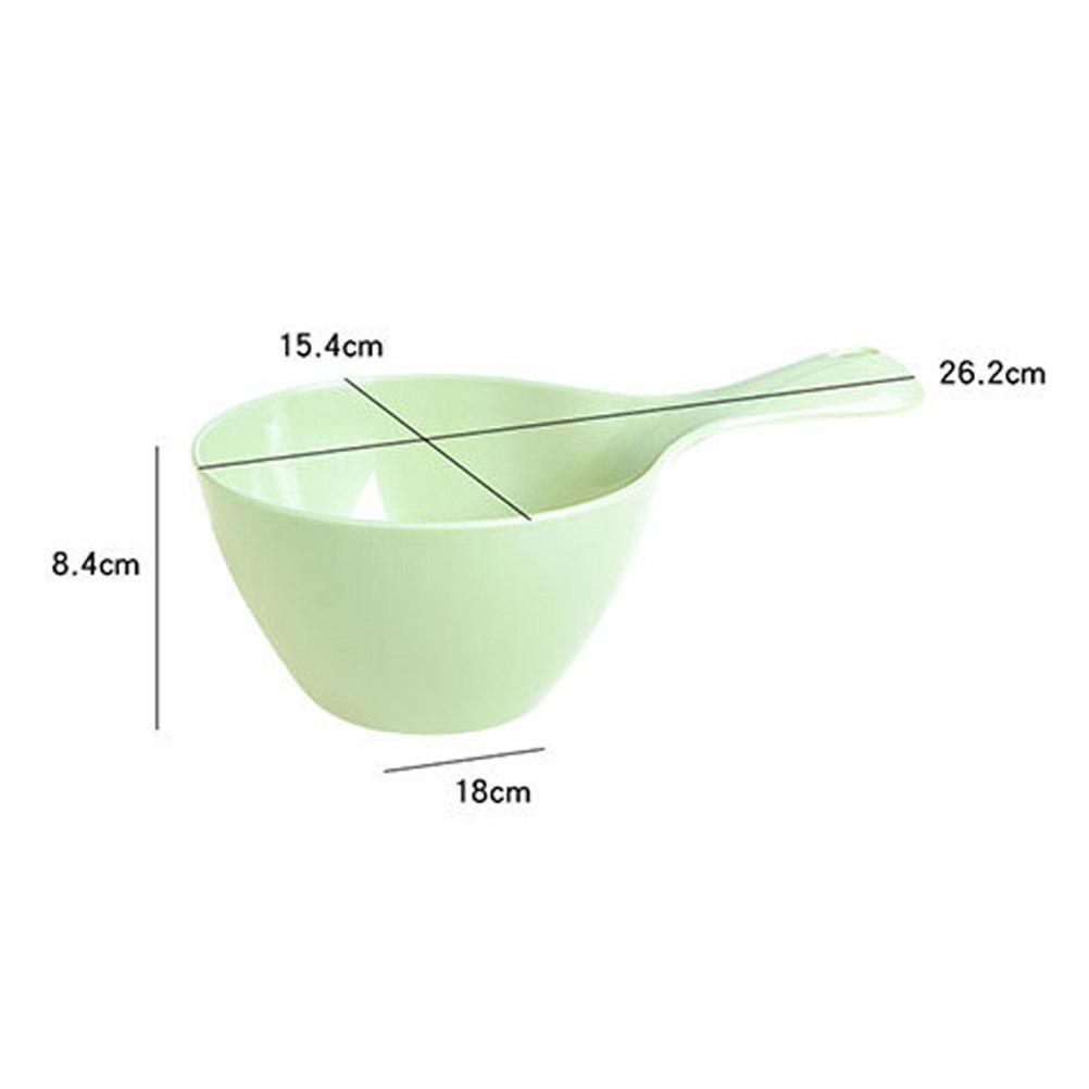

1Pcs Wide Handle Plastic Water Ladle Thickened Water Dipper Multipurpose for Home Kitchen Bathing Flower Watering Pink зелений