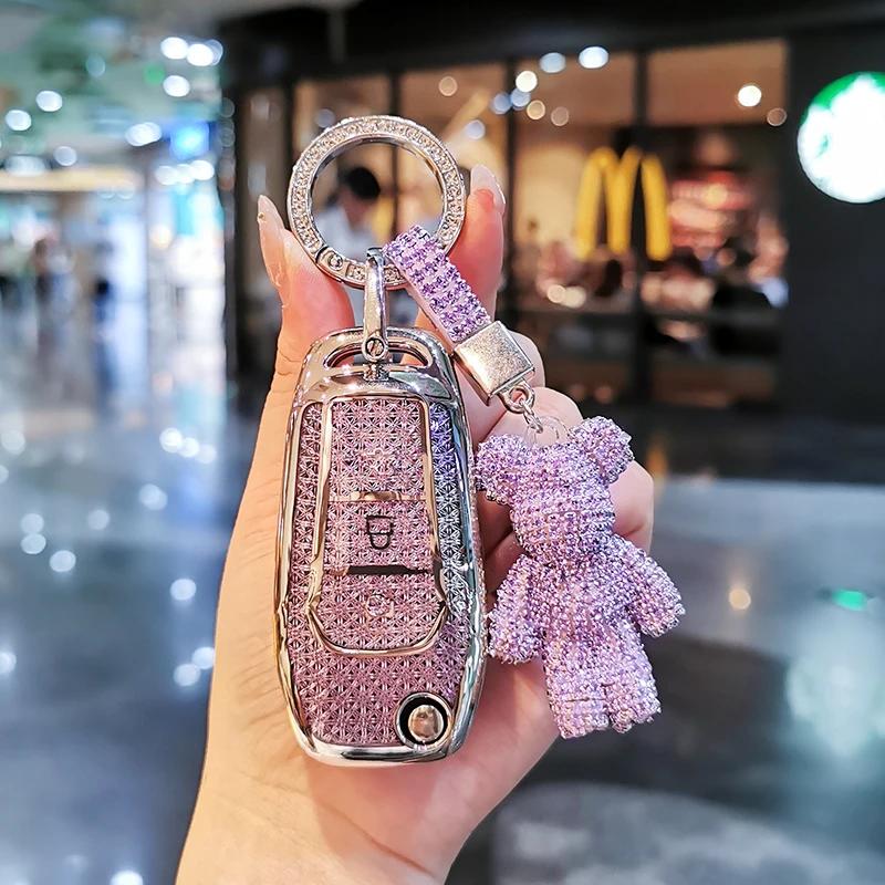 Suitable For Ford Mondeo Keycase Focus Edge Explorer Fiesta Escort Taurus Ecosport Keycover Keyshell Keychain Car Key Bag