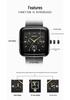 Sanda Square Men's & Women's Quartz Watch with Silicone Strap, Six Hands, Waterproof, Bar Markers, Fashionable Design
