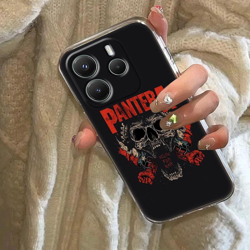 Dimebag Pantera Rock Band Phone Case For Xiaomi Redmi 14C 13C 12C 10C Back Cover Note 14 13 12 11 10 9 8 Pro Plus 5G Clear Funda