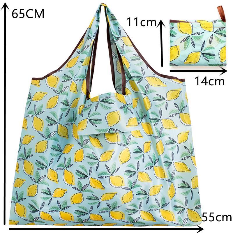 GROSSE Umweltfreundliche Faltbare Einkaufstasche Wiederverwendbare Tragbare Schulter-Handtasche für Reisen Lebensmittel Mode Tasche