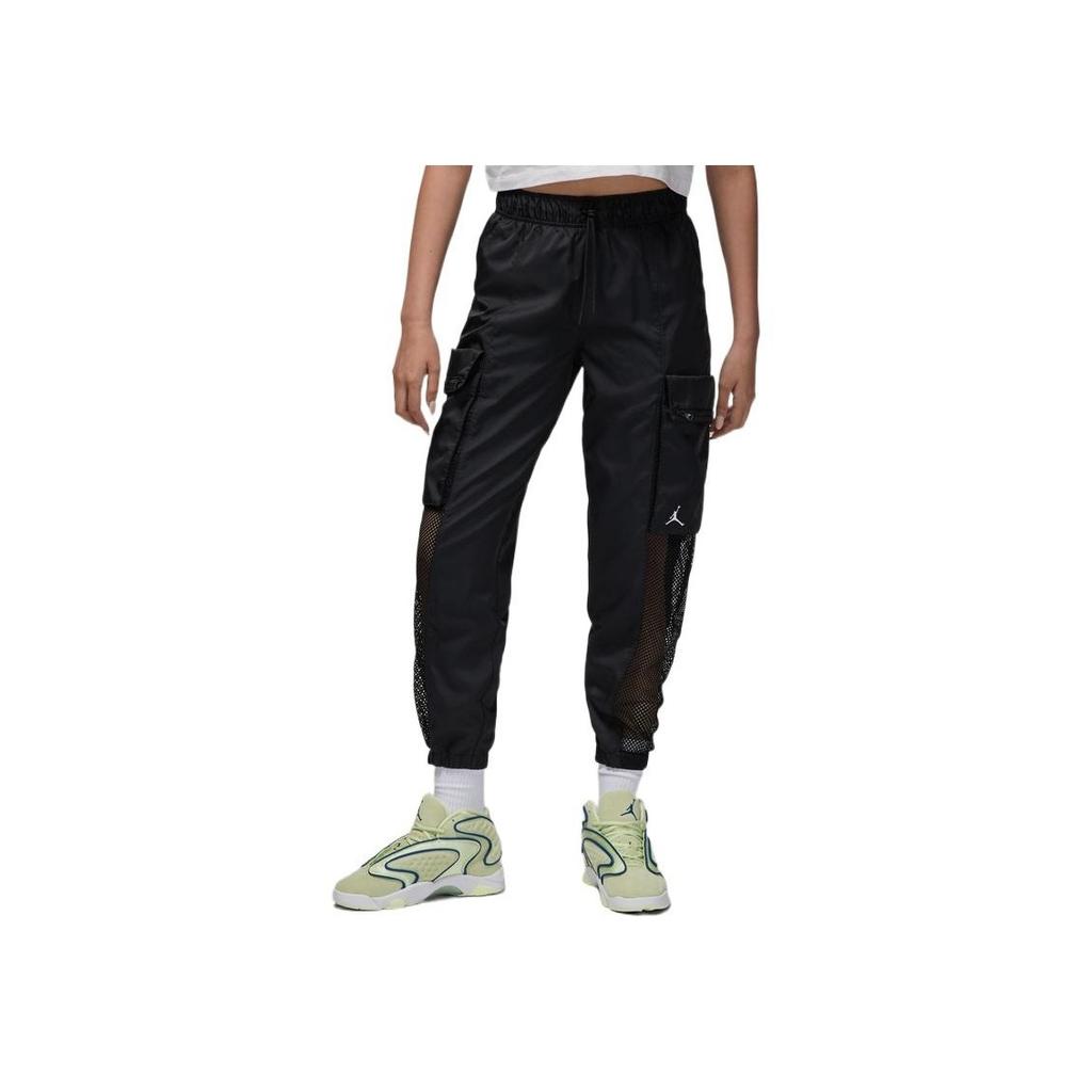 Jordan SS22 Casual Breathable Solid Color Tapered Sports Pants Autumn Women Bottoms Black DO5055-010