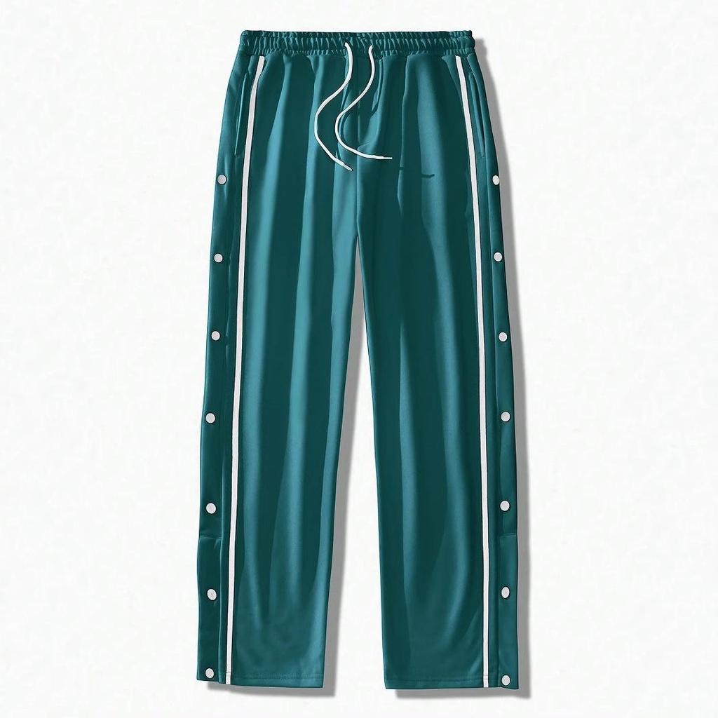 Men's European High-Street Retro Joggers with Button Details