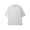 Milano Series Solid Color Round Neck Loose Knit Short Sleeve T-Shirt Men Tops F11M635103F-IV