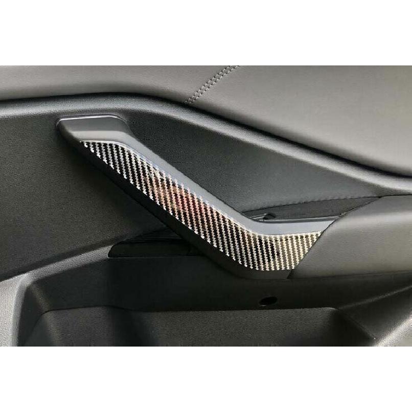 For VW Jetta Mk7 2019-2024 Real Carbon Fiber Inner Door Anti-Kick Panel Cover