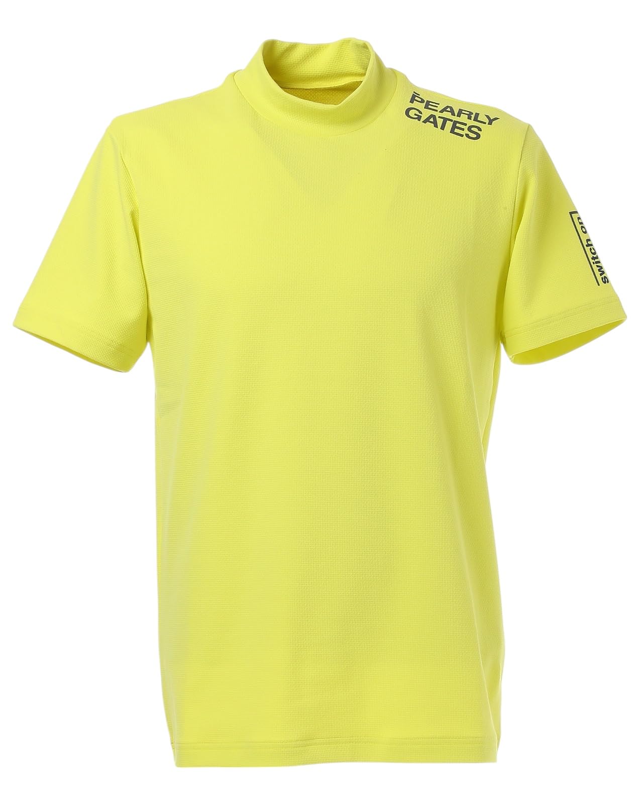

shirt Golf innerwear 5 [PEARLY GATES] Men s short-sleeved high-neck (pair pseudo-mesh) / / 053-5167301 060_Yellow [L]