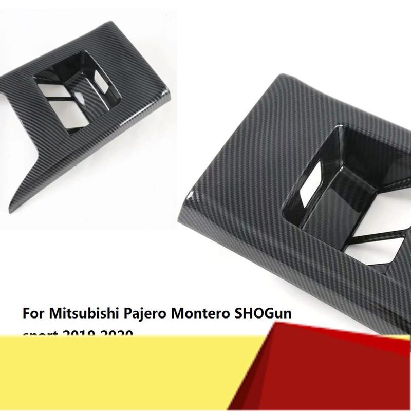 Car Rear Armrest Box Seat Air Vent Outlet Cover Trim Accessories For Mitsubishi Pajero Montero Shogun Sport -M53K