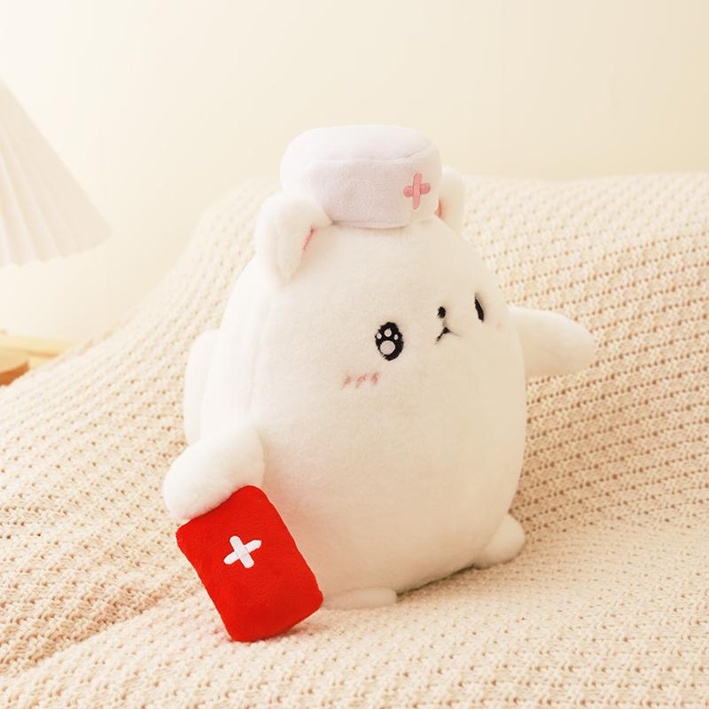 Schattige Halloween Cadeaus Pluche Beestjes Kat Cosplay Dood Dokter Heks Zachte Speeltjes Kawaii Zwarte Katten Knuffel Speelgoed Feest Decoratie