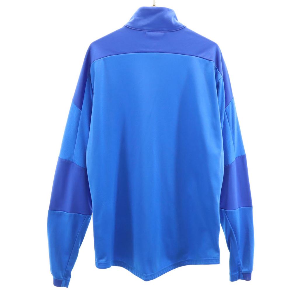 Puma Training Track Jacket L Blue Jersey with Tricot Lining Men's Used