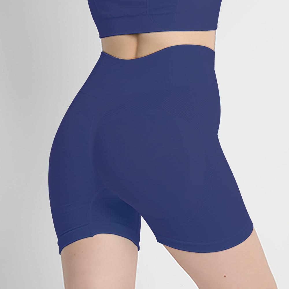 Women's High Waist Peach Butt Lift Yoga Shorts - Quick-Dry, Tummy Control, Three-Point Design