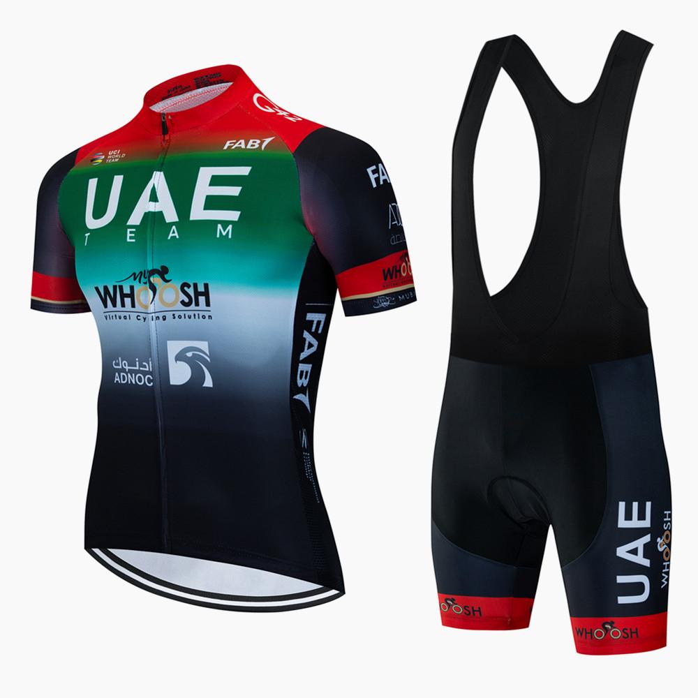 Förenade Arabemiraten Cykeltröja Set Cykeldräkt Mountainbikes Sommaroutfit Cykelkläder för Män Mtb Tröja Bib Shorts Cykelkläder Cykel