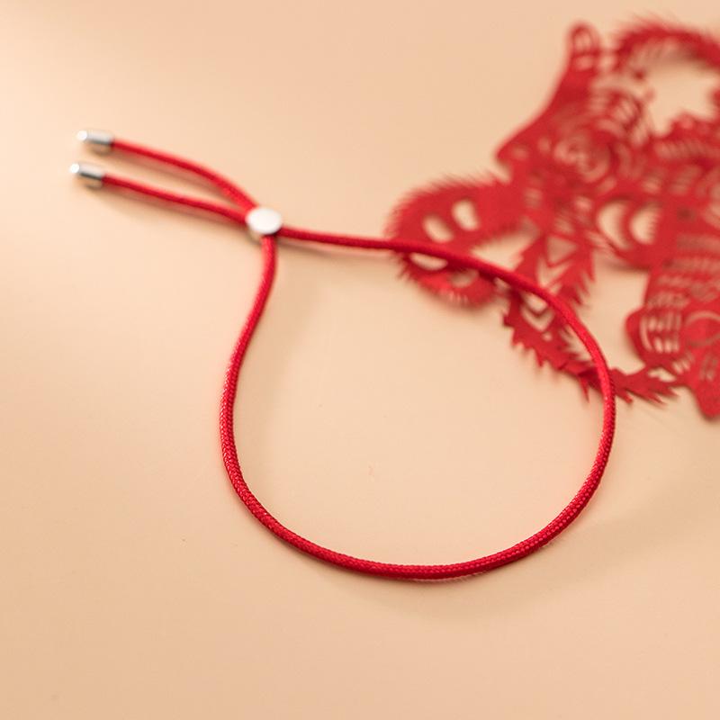 

La Monada 22 см красная нить для руки 925 стерлингового серебра браслет женский минималистский веревка красная нить браслеты для женщин серебро 925 18cm