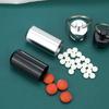 1 Pack Small Metal Pill Container, Sealed Moisture-Proof Portable Mini Medicine Bottle, Daily Medication Storage Organizer