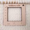Knitting Needle Gauge Knitting Yarn Gauge Knitting Ruler Wood Knitting Gauge Tool Set for Beginner and Professional
