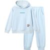 Children's Anti-Static Double-Sided Fleece Hooded Loungewear Set