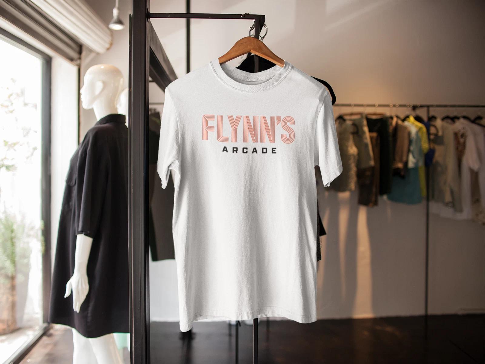 FLYNNS ARCADE TRON INSPIRED T SHIRT RETRO GAMING 80s MOVIE SCI FI ADULTS KIDS L
