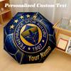 8 Rib Auto Folding Umbrella Fenerbahçe FC Print Custom Name Text Portable Rain Gear