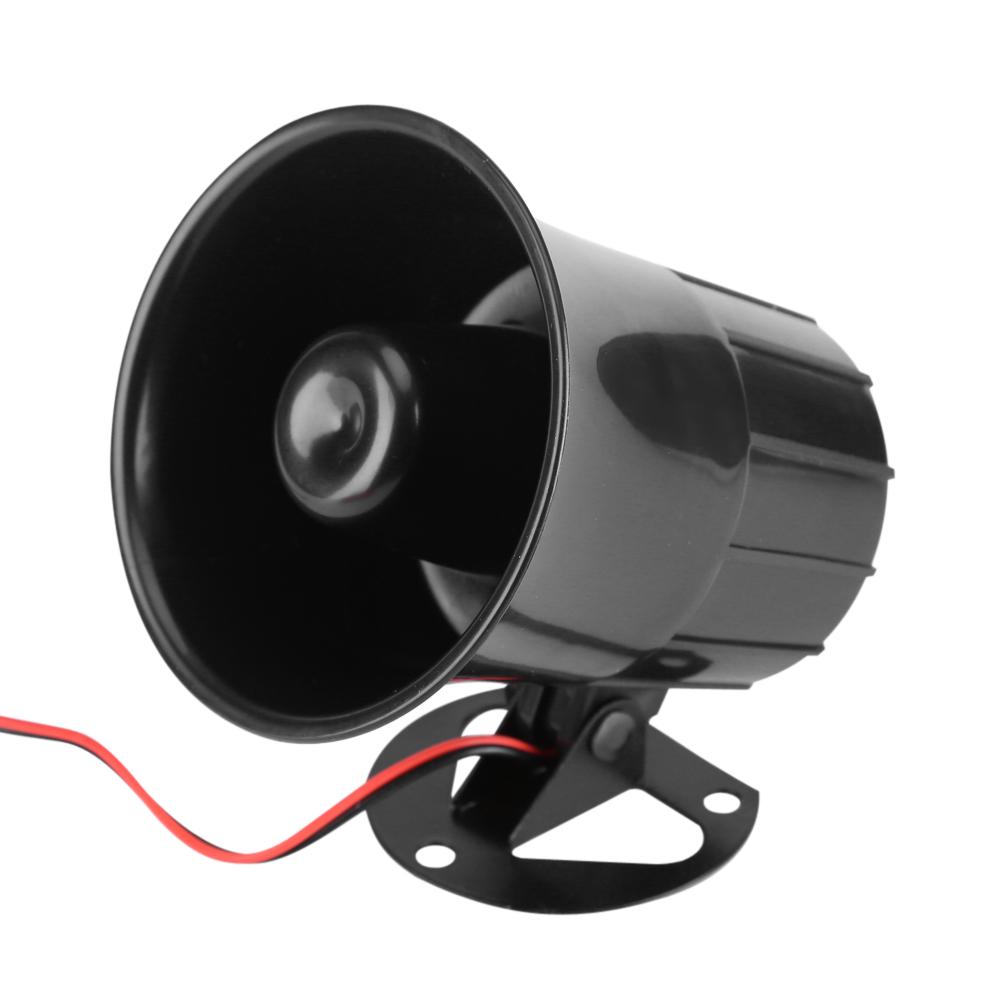 DC12V 15W Kabelgebundener Alarm Lauter Ton Hupe mit Halterung für Heim-Sicherheitssystem