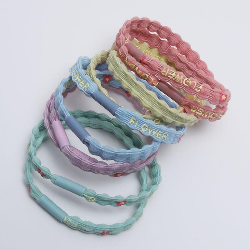10pcs Trendy Girls Braided Elastic Hair Rubber Bands Women Hair Scrunchies Ponytail Hair Holder Hair Gum Hair Tie