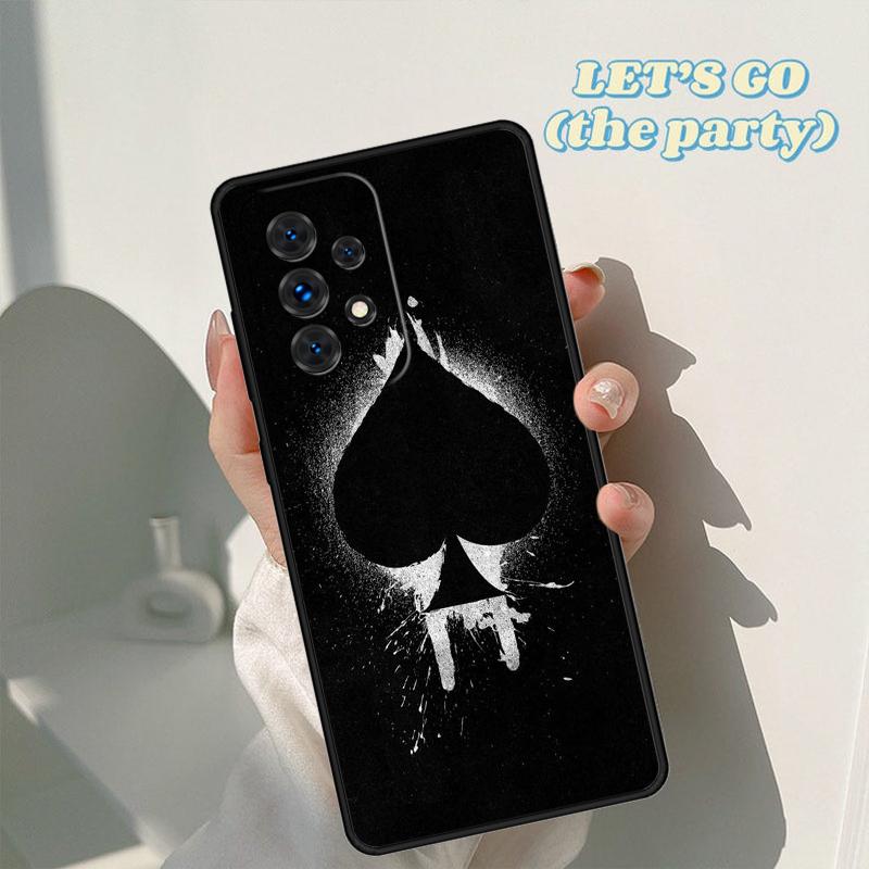 Ace of Spades Poker phone case For Samsung Galaxy A42 A31 A40 A51 A71 A32 A80 A91 A52 A72 A73 A20e A21S A50 A70 A11 A12 Cover