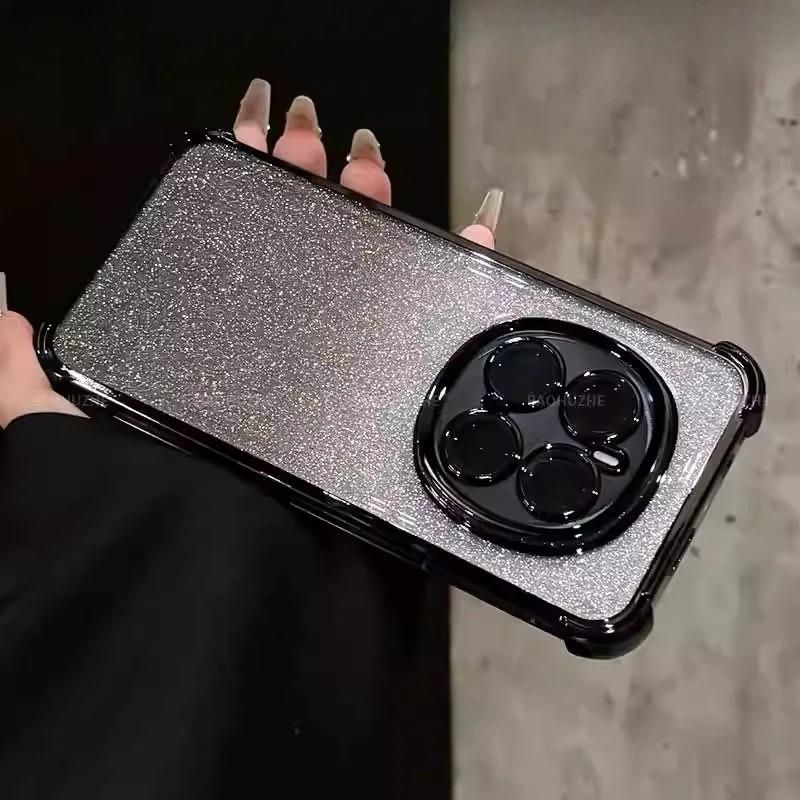 Clear Airbag TPU Shockproof Case For Honor Magic 8 Pro Magic 8Lite Lens Protection Plating Glitter Silicone Soft Cover For X9D