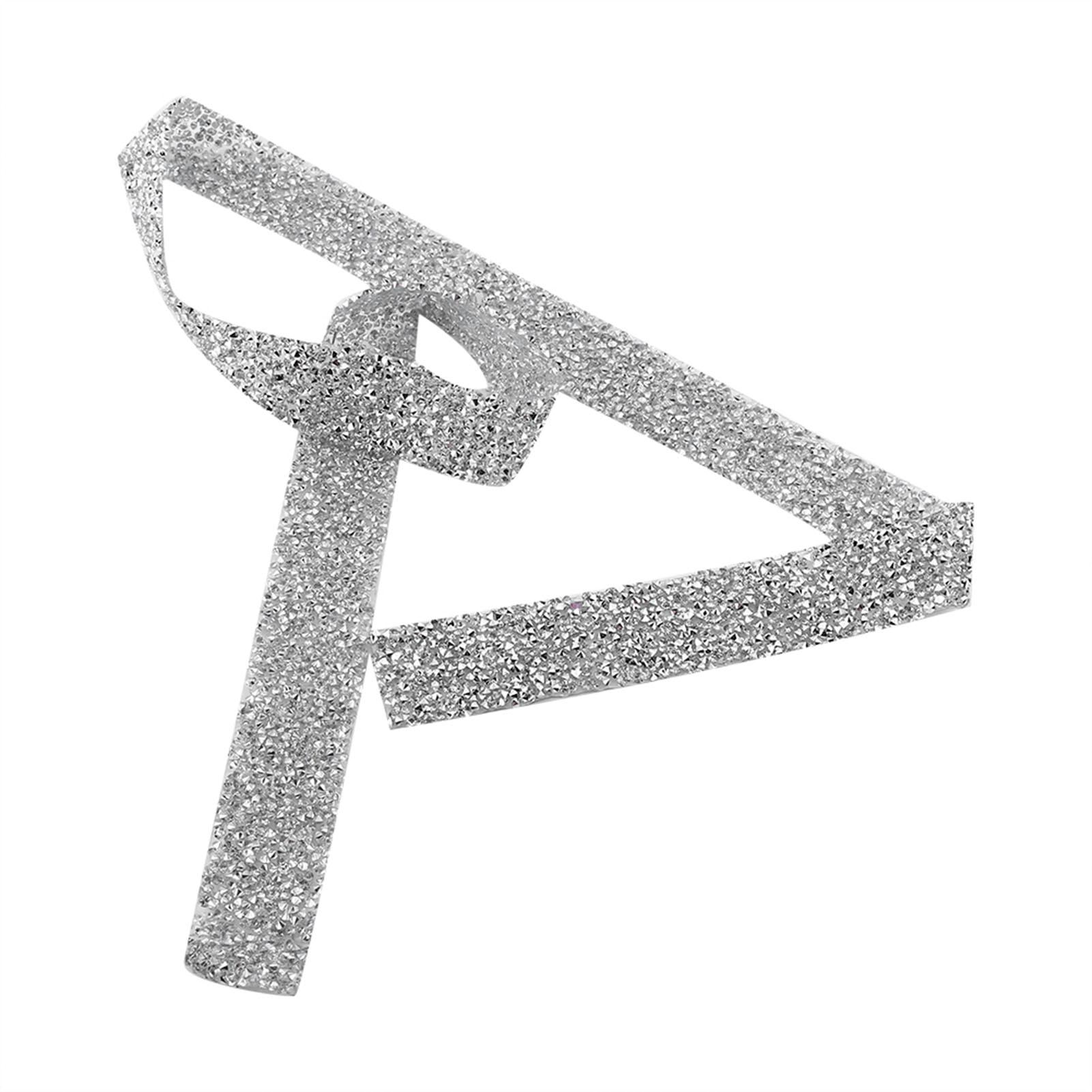 

1 ярд 3 см шириной сверкающий клей сзади кристалл стразы декоративный пояс для окантовки серебро