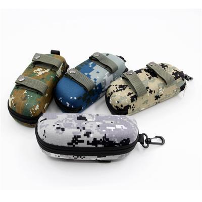 Camouflage Glasses Case Outdoor Sports Zipper Box Thickened Anti-stress Sunglasses Case Military Portable Glasses Storage Box