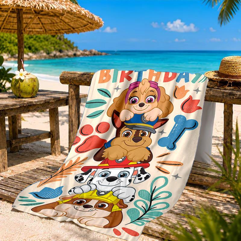 Paw Patrol: Heroic Rescue Beach Towel, Quick-drying, Easy to Care for, Suitable for Both Fitness and Beach Vacations,Sports Essential