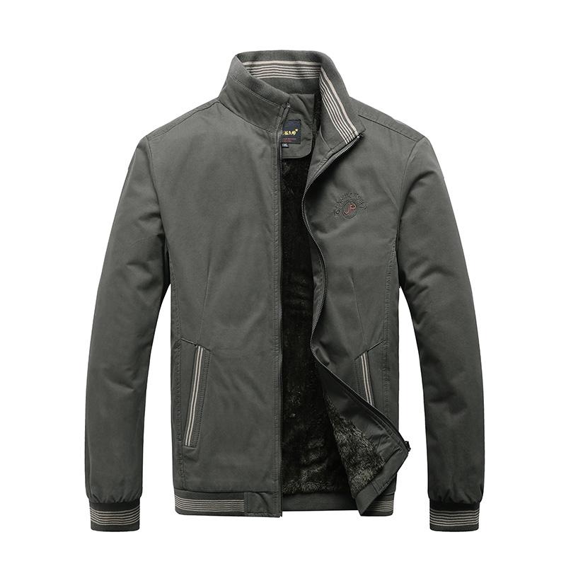 Men Jackets Casual Solid Fashion Vintage Warm Coats Plus Size Winter Jacket Men