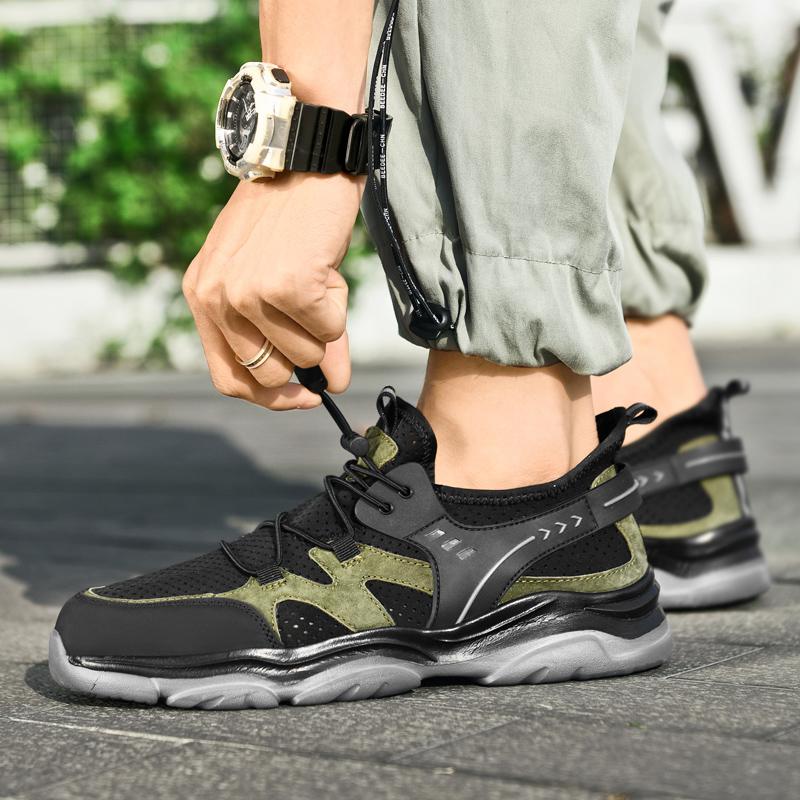 Mens Fashion Breathable Anti Slip and Odor Proof Leisure Fashion Wear Resistant and Comfortable Versatile Hiking Sneakers