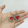 Gothic Heart Thorns Dangle Earrings - European/American Trendy Style