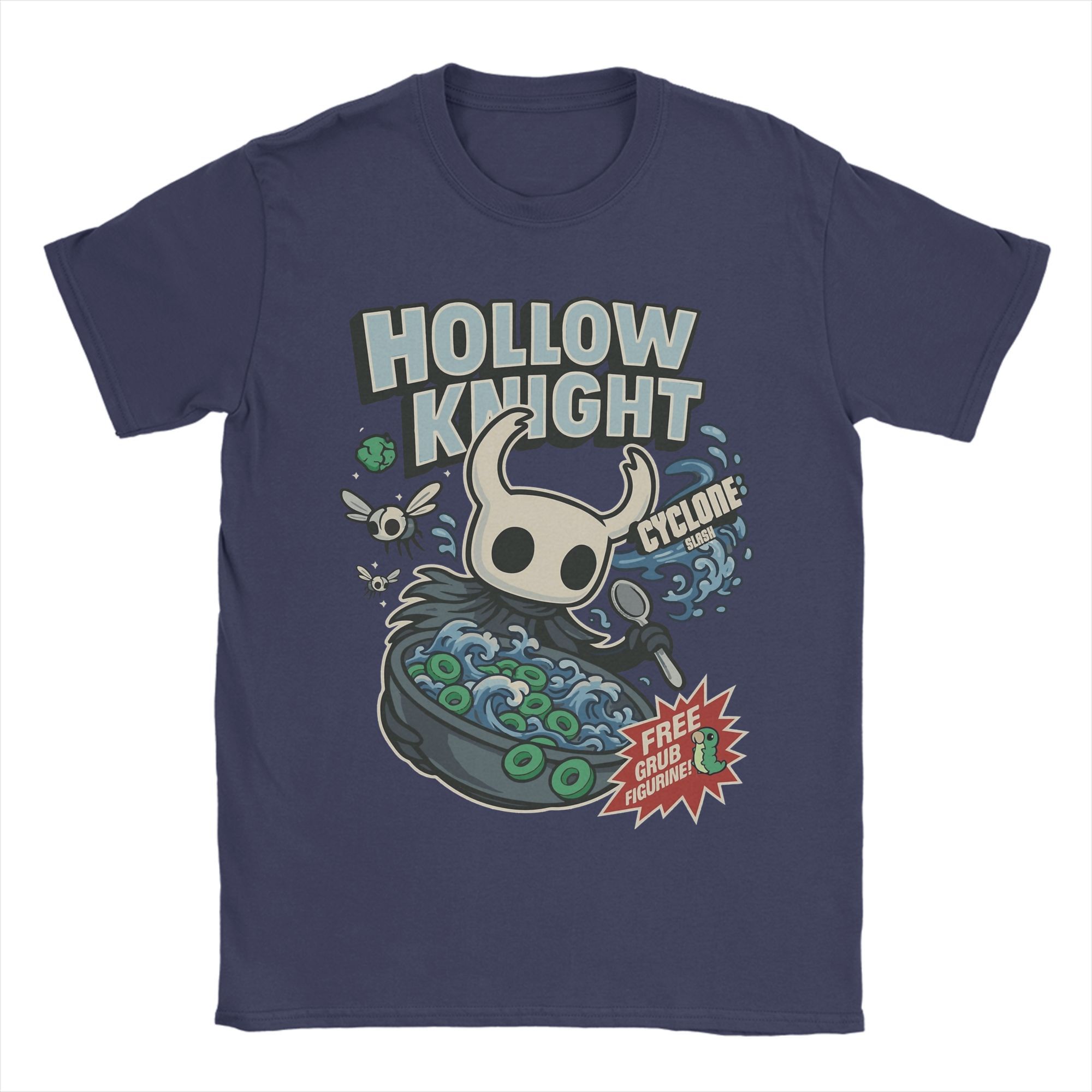 

Чоловічі футболки Hollow Knight Cereal Смішні Чиста бавовна Футболка З коротким рукавом Футболка З круглим вирізом Одяг Новинка 4XL