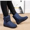 2026 Boots Women Non Slip Waterproof Winter Snow Boots Platform Shoes for Women Warm Ankle Boots Cotton Padded Shoes