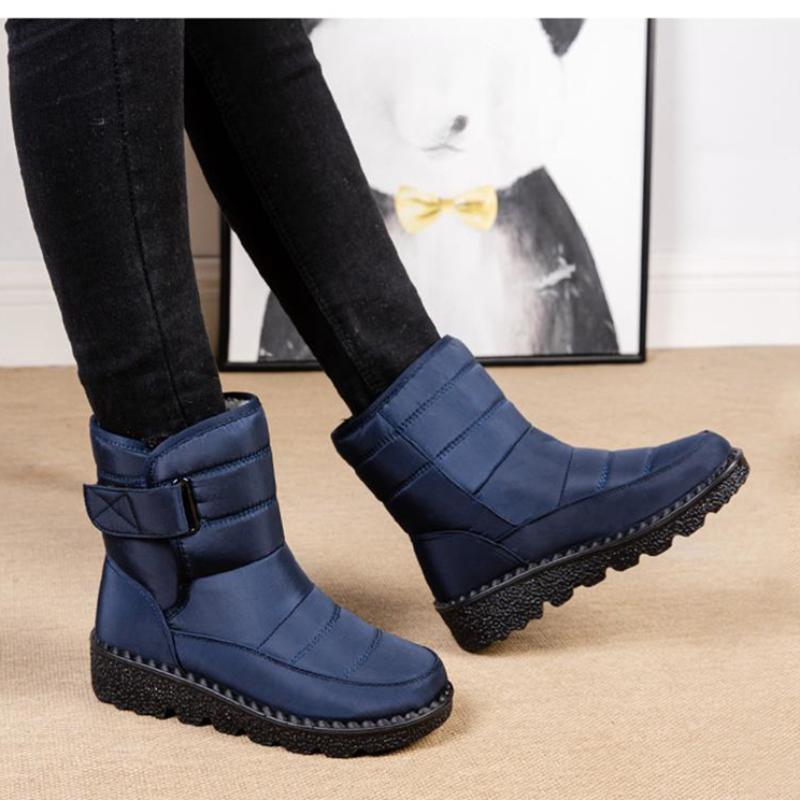 2026 Boots Women Non Slip Waterproof Winter Snow Boots Platform Shoes for Women Warm Ankle Boots Cotton Padded Shoes